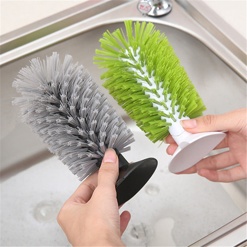 Kitchen Multi-Functional Suction Cup Brush Cup Scrubber