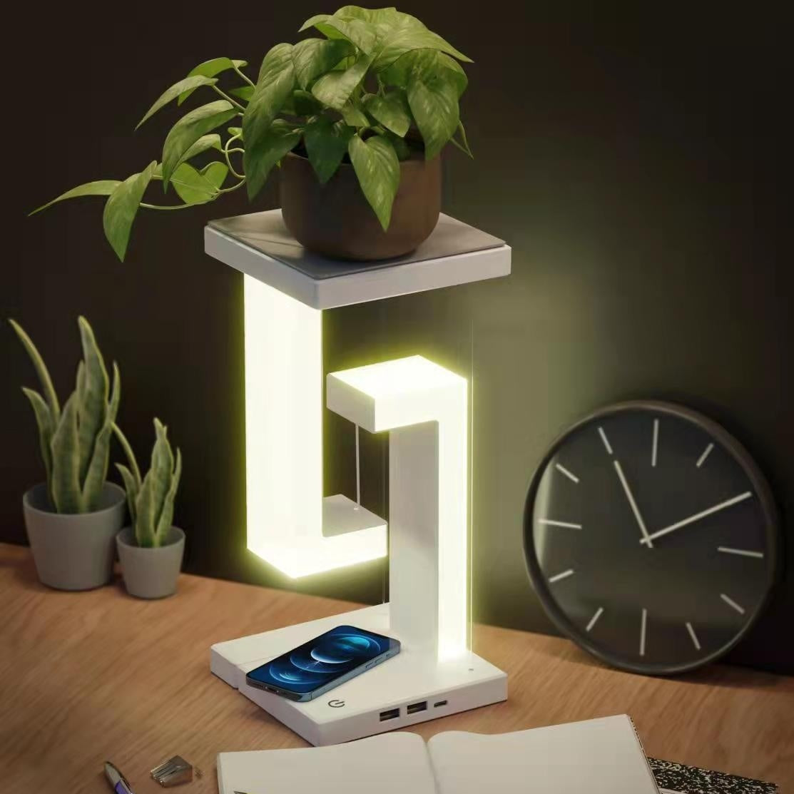 Creative Smartphone W ireless ChargingSuspension Table Lamp