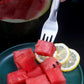 2-in-1 Watermelon Fork Slicer & Cutter - Stainless Steel Fruit Divider for Easy Kitchen Cutting