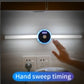 Smart Cabinet Light Clock Timing Sensor Light Removable LED Wardrobe Light Manual Sweep Switch Light