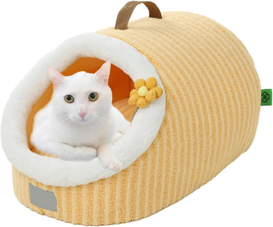 Cat House For Cats Cat Beds For Indoor Cats Cat Bed Cave With Removable Washable Cushioned Pillow  Calming Cozy Soft Cat Cave