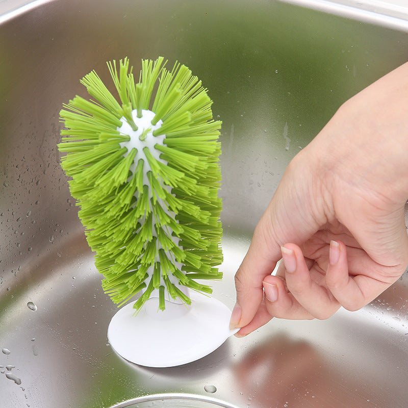 Kitchen Multi-Functional Suction Cup Brush Cup Scrubber