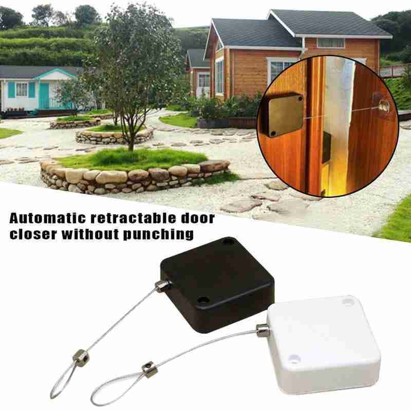 Automatic Door Closer - Punch-Free Soft Close for Sliding & Glass Doors | 500g-1000g Tension Closing Device